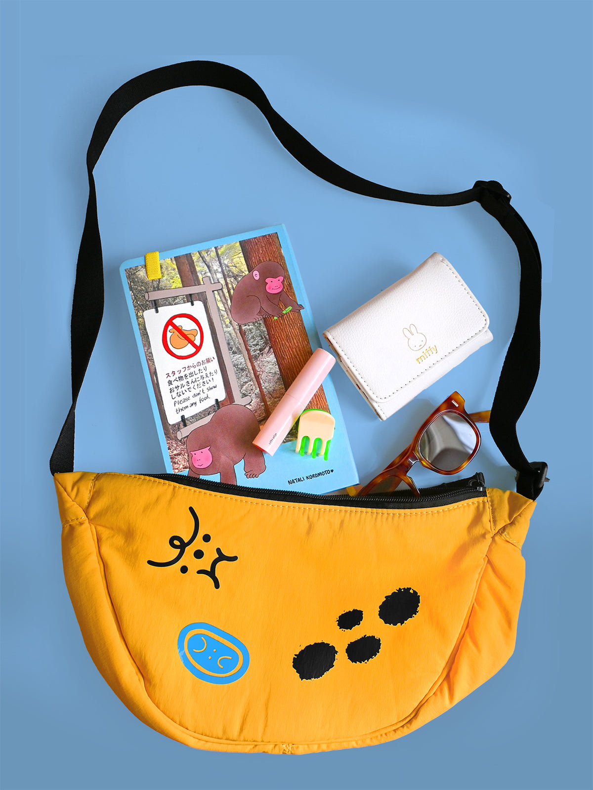 "Bad-nana" Crescent Bag. Natali Koromoto design NYC.