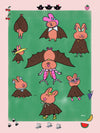 "Brilliantly Batty" Art Print