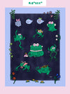 "Fashionably Froggy" Art Print