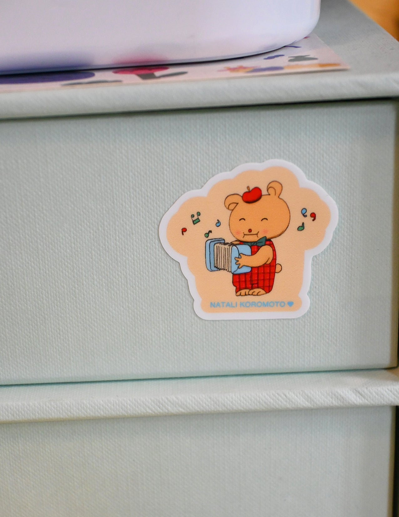Pack of 10 vinyl stickers, Sticky Friends Edition #4. Designs by Natali Koromoto.
Includes one 4" x 6" postcard. 