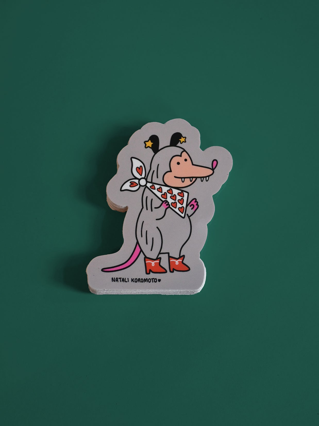 Jumbo Stickers! Designs by Natali Koromoto Martinez. Average size 3"x3". Water-resistant. Dishwasher safe