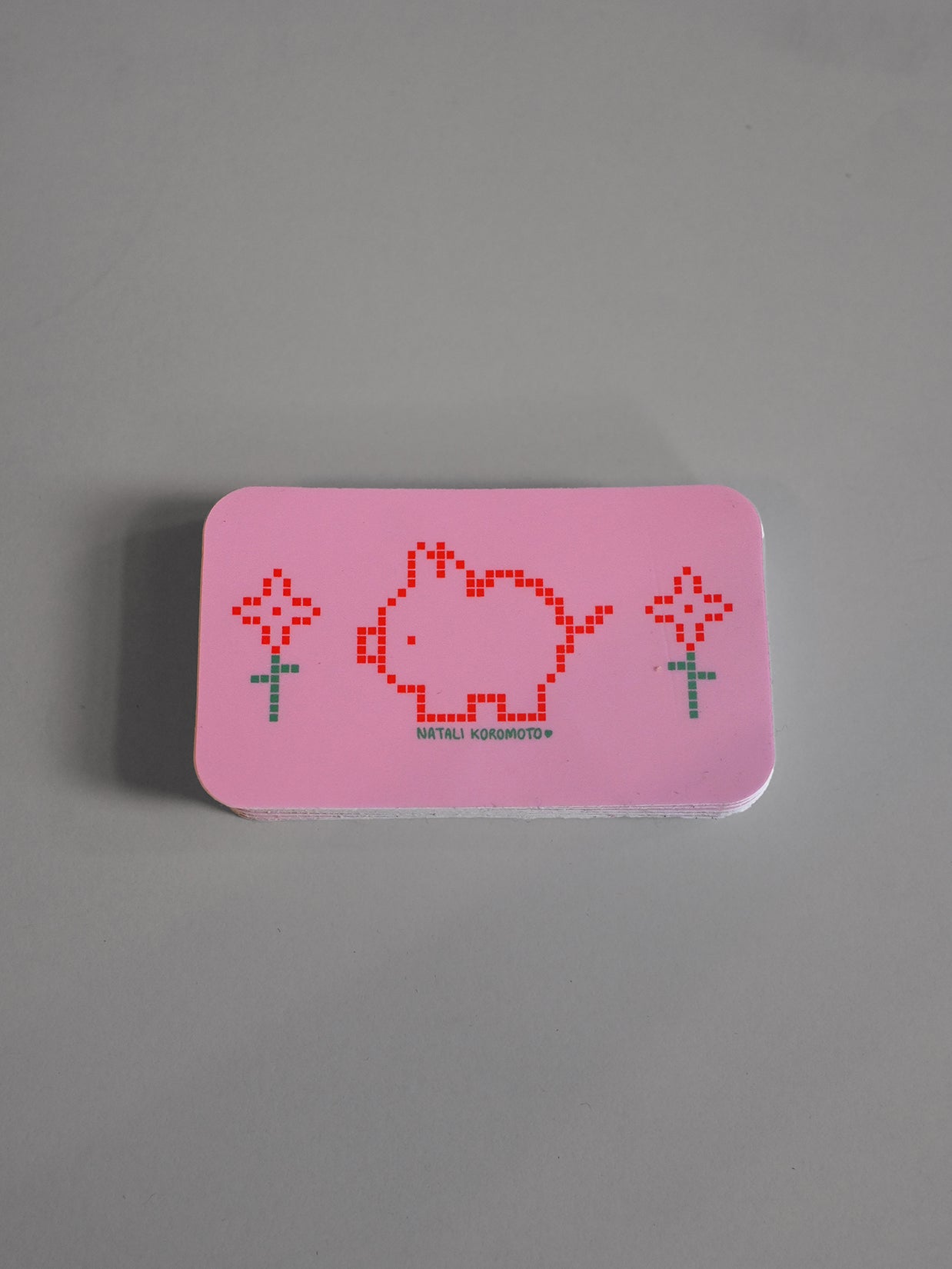 Jumbo Stickers! Designs by Natali Koromoto Martinez. Average size 3"x3". Water-resistant. Dishwasher safe