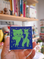 Jumbo Stickers! Designs by Natali Koromoto Martinez. Average size 3"x3". Water-resistant. Dishwasher safe