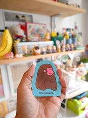 Jumbo Stickers! Designs by Natali Koromoto Martinez. Average size 3"x3". Water-resistant. Dishwasher safe