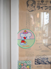 Jumbo Stickers! Designs by Natali Koromoto Martinez. Average size 3"x3". Water-resistant. Dishwasher safe