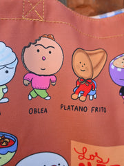 "Los Alfabetos" tote bag, by Natali Koromoto Martinez. 