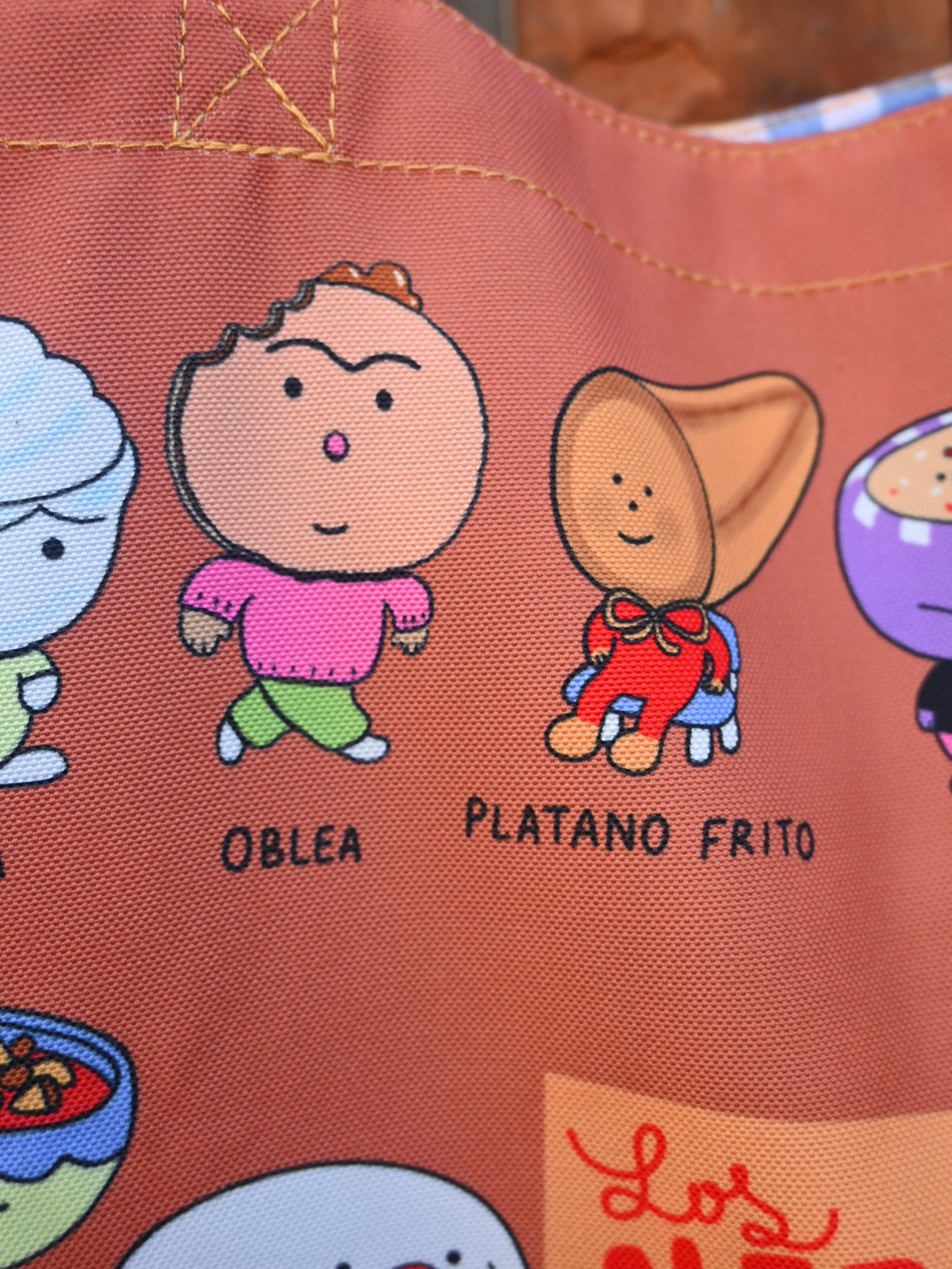 "Los Alfabetos" tote bag, by Natali Koromoto Martinez. 