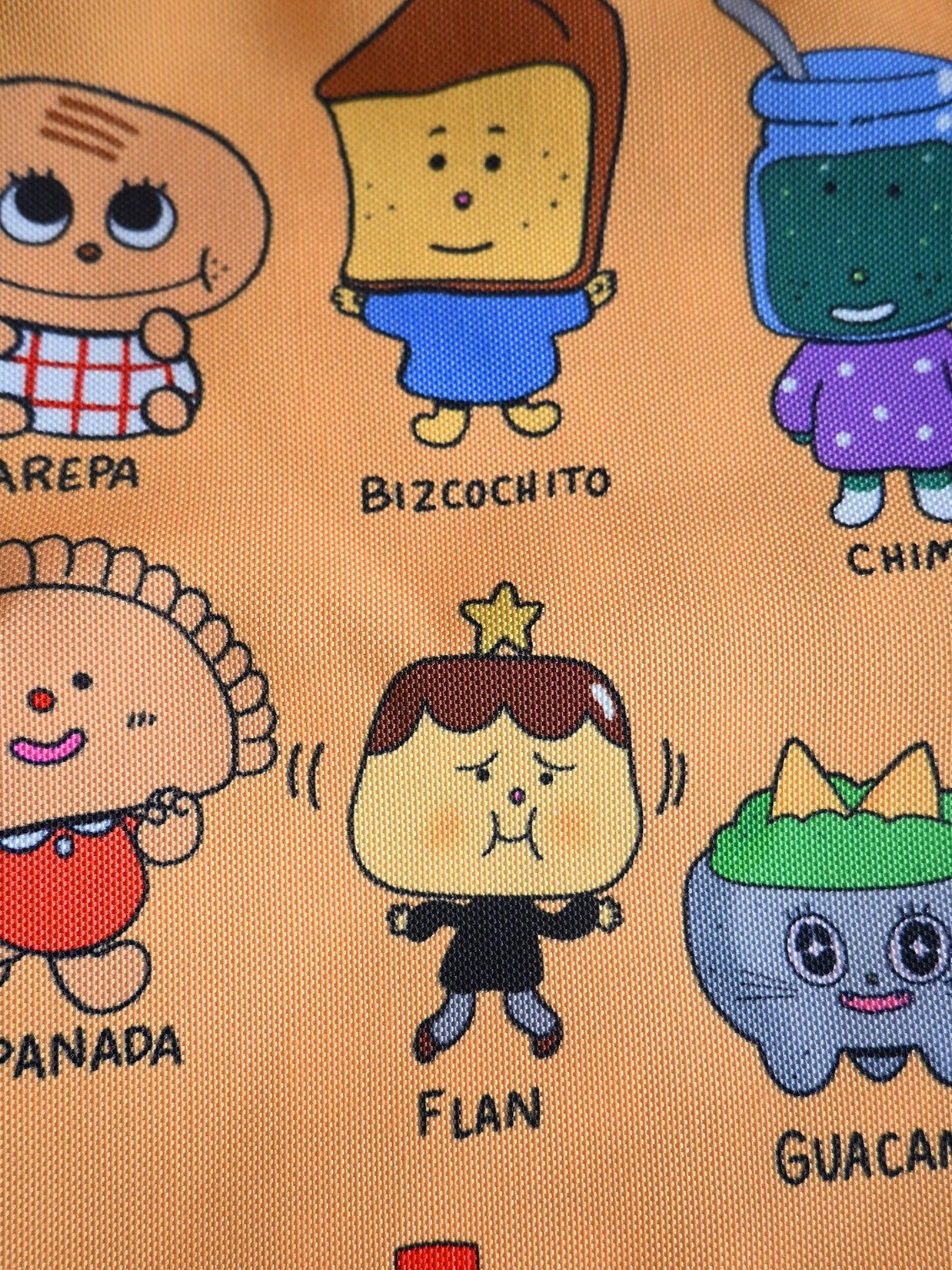 "Los Alfabetos" tote bag, by Natali Koromoto Martinez. 