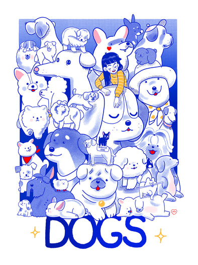 "DOGS" Art Print