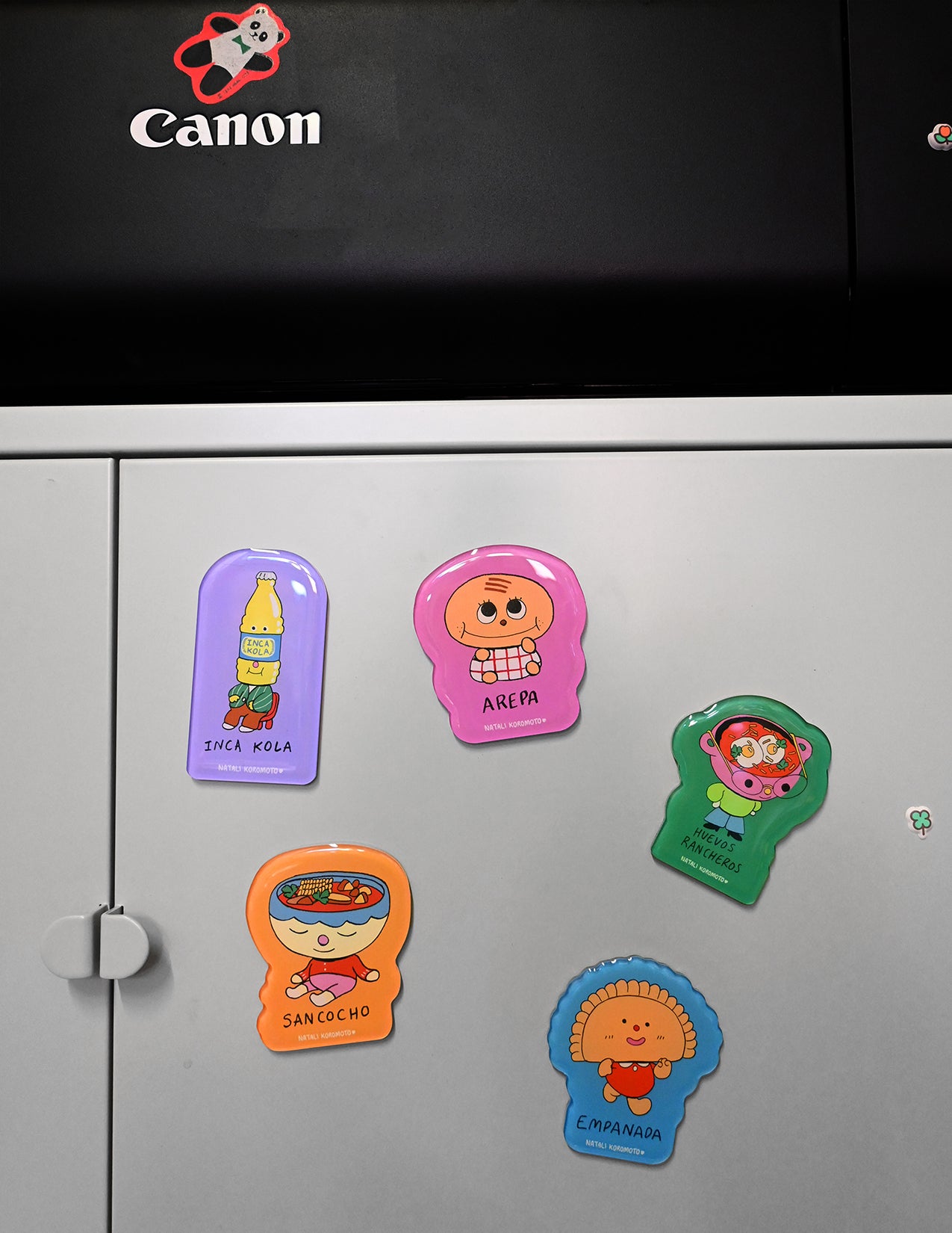 "Spell it out" Acrylic Magnets. Designs by Natali Koromoto Martinez