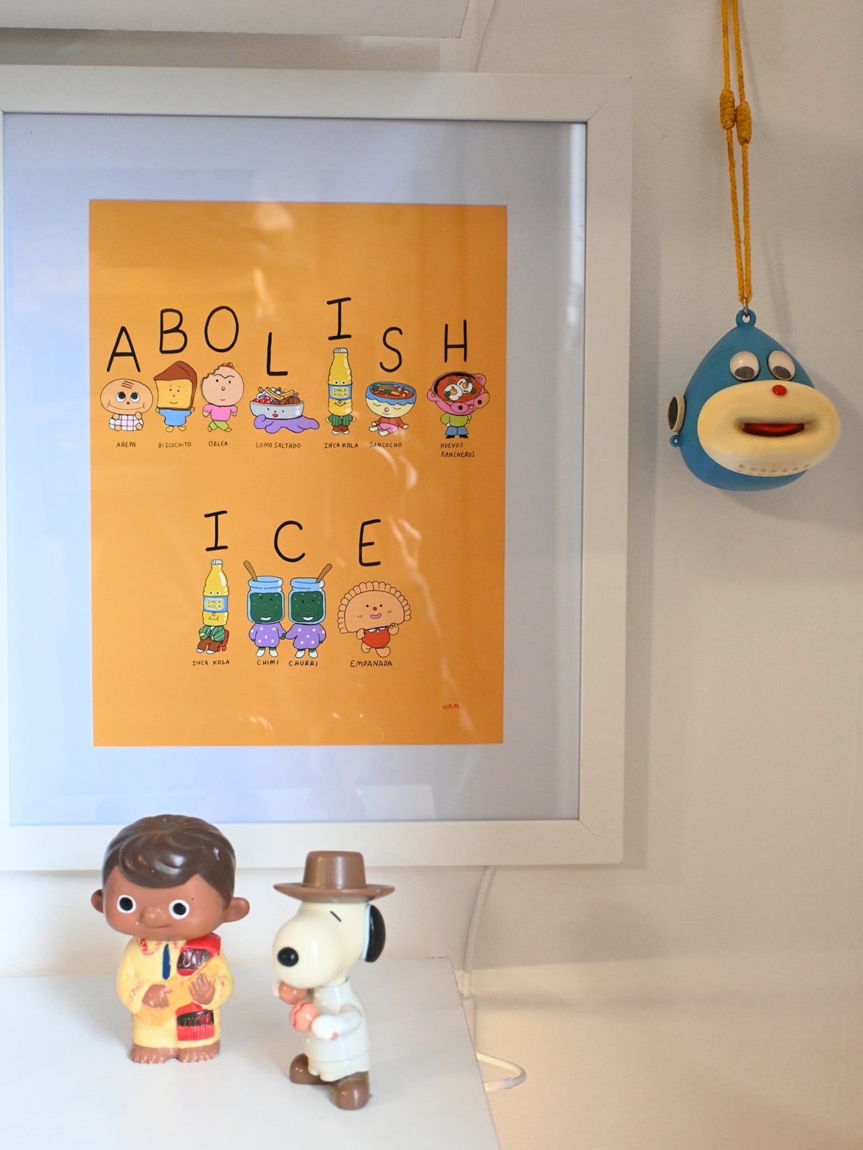 "Spell it out" by Natali Koromoto, paper print. Sizes: 8.5"x11" and 13"X19".
100% of the profits from this print will go to the Defending Our Neighbors fund.