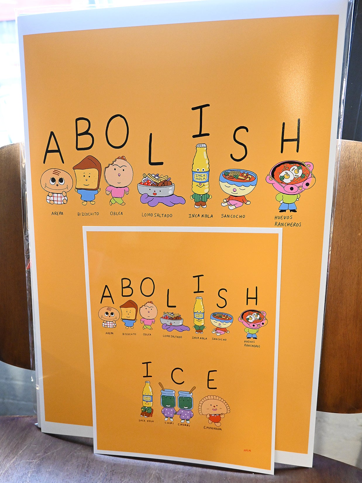 "Spell it out" by Natali Koromoto, paper print. Sizes: 8.5"x11" and 13"X19".
100% of the profits from this print will go to the Defending Our Neighbors fund.