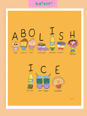 "Spell it out" by Natali Koromoto, paper print. Sizes: 8.5"x11" and 13"X19".
100% of the profits from this print will go to the Defending Our Neighbors fund.