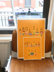 "Spell it out" by Natali Koromoto, paper print. Sizes: 8.5"x11" and 13"X19".
100% of the profits from this print will go to the Defending Our Neighbors fund.