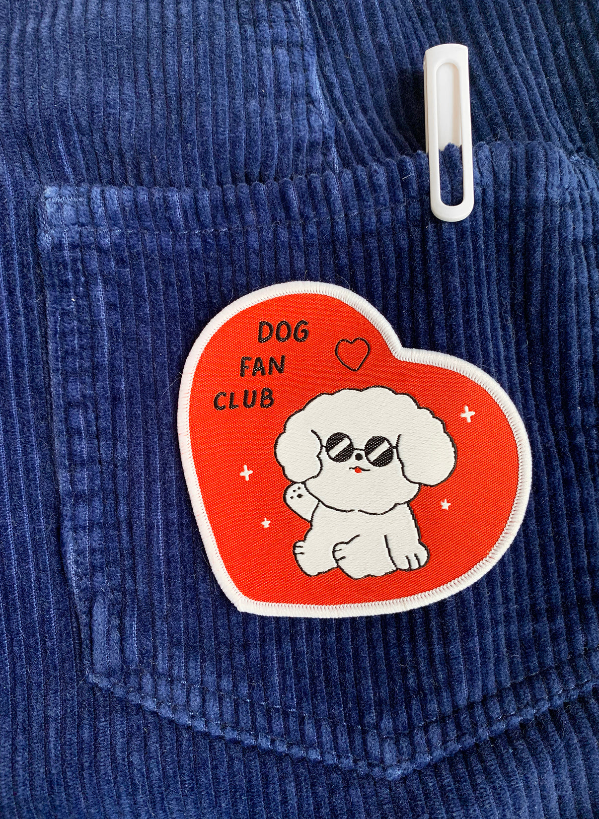 "Dog Fan Club" Iron-on Patch