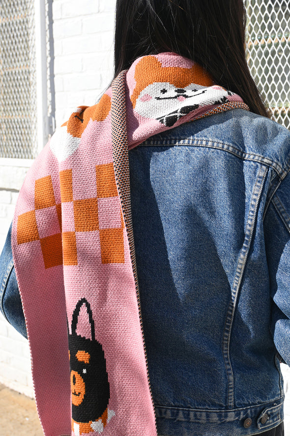 "DOGS" Jumbo scarf