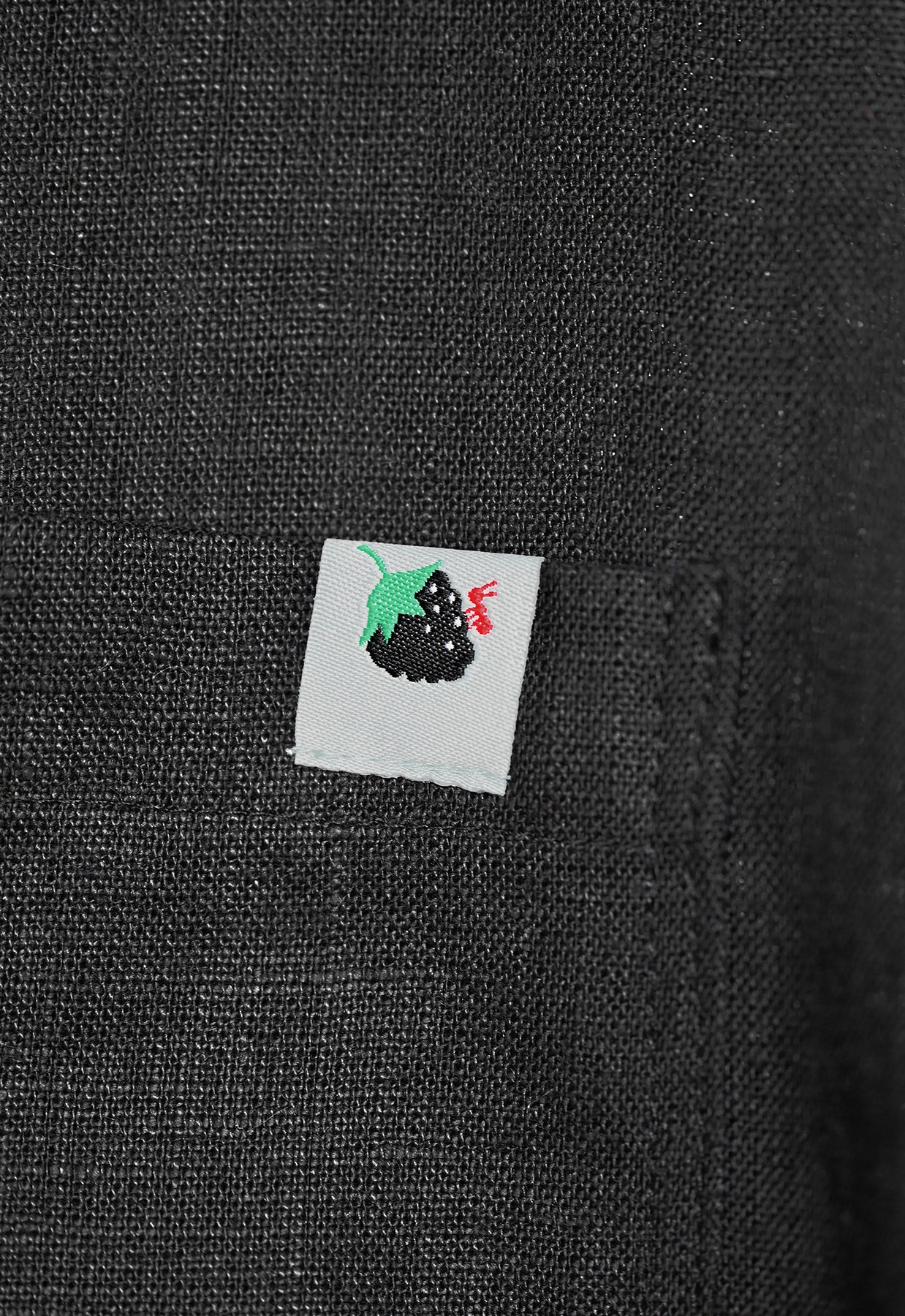 "Tutti Frutti" Linen Shirt - Blackberry