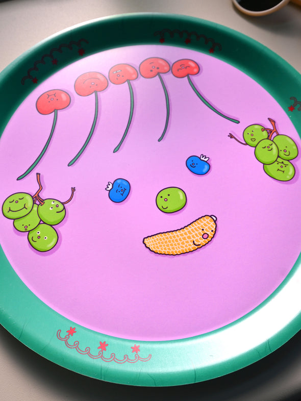 "Food Face" Baby Corn Catch-all tray