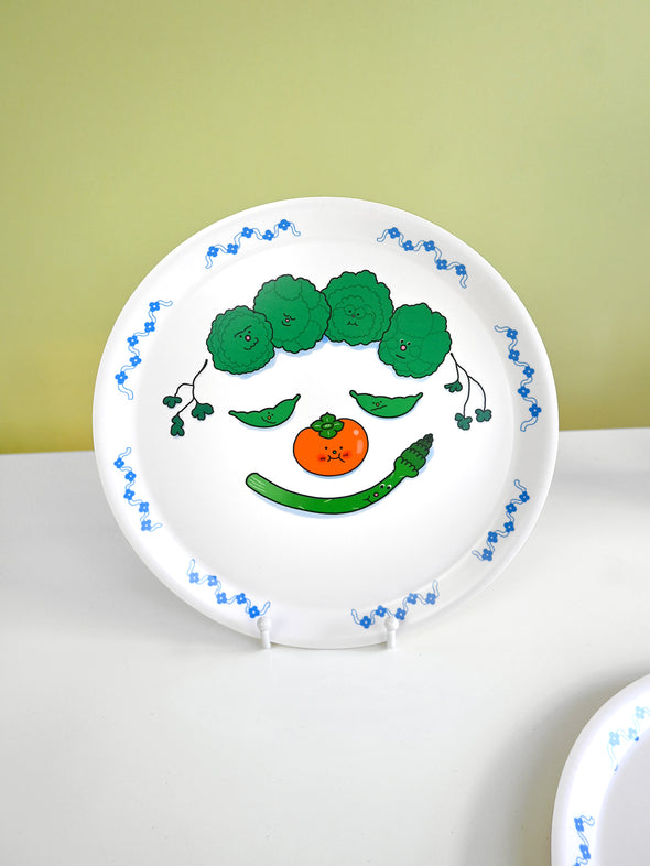 "Food Face" Asparagus Catch-all tray