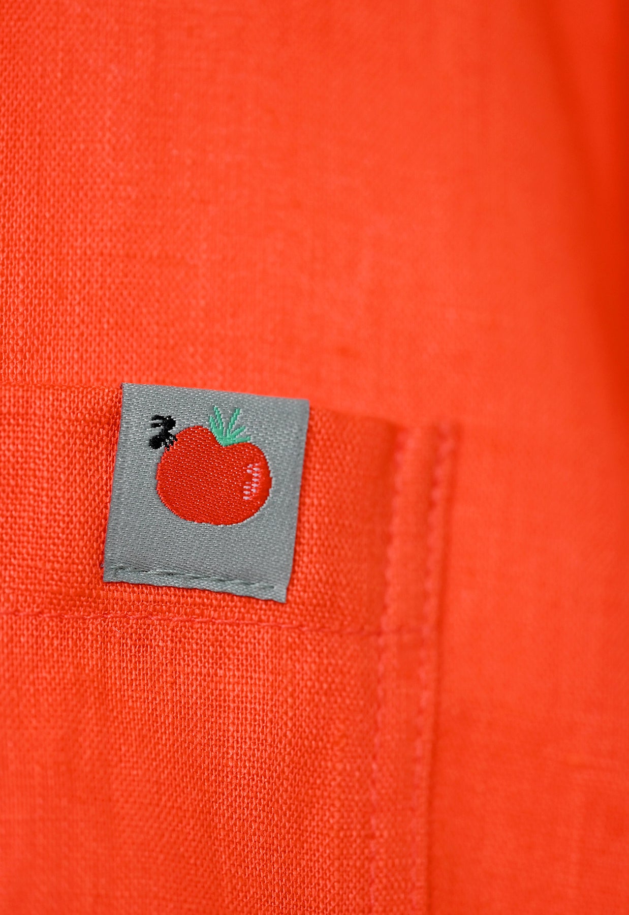 Camisa Lino "Tutti-Frutti" - Tomate