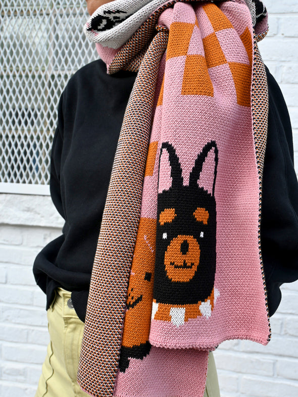 "DOGS" Jumbo scarf