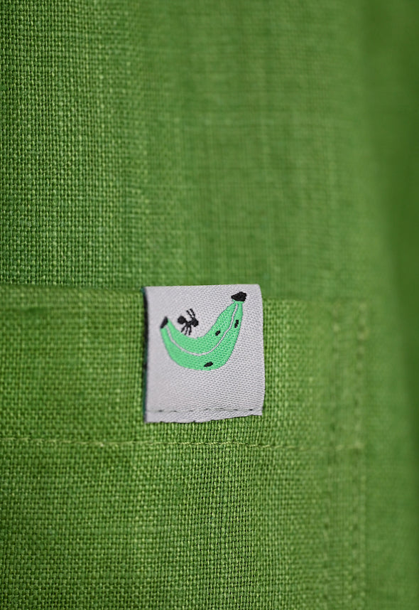"Tutti-Frutti" Linen Shirt - Plantain Green