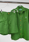 "Tutti-Frutti" Linen Shorts - Plantain Green