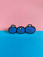 Natali Koromoto design "Blueberries" Enamel Pin