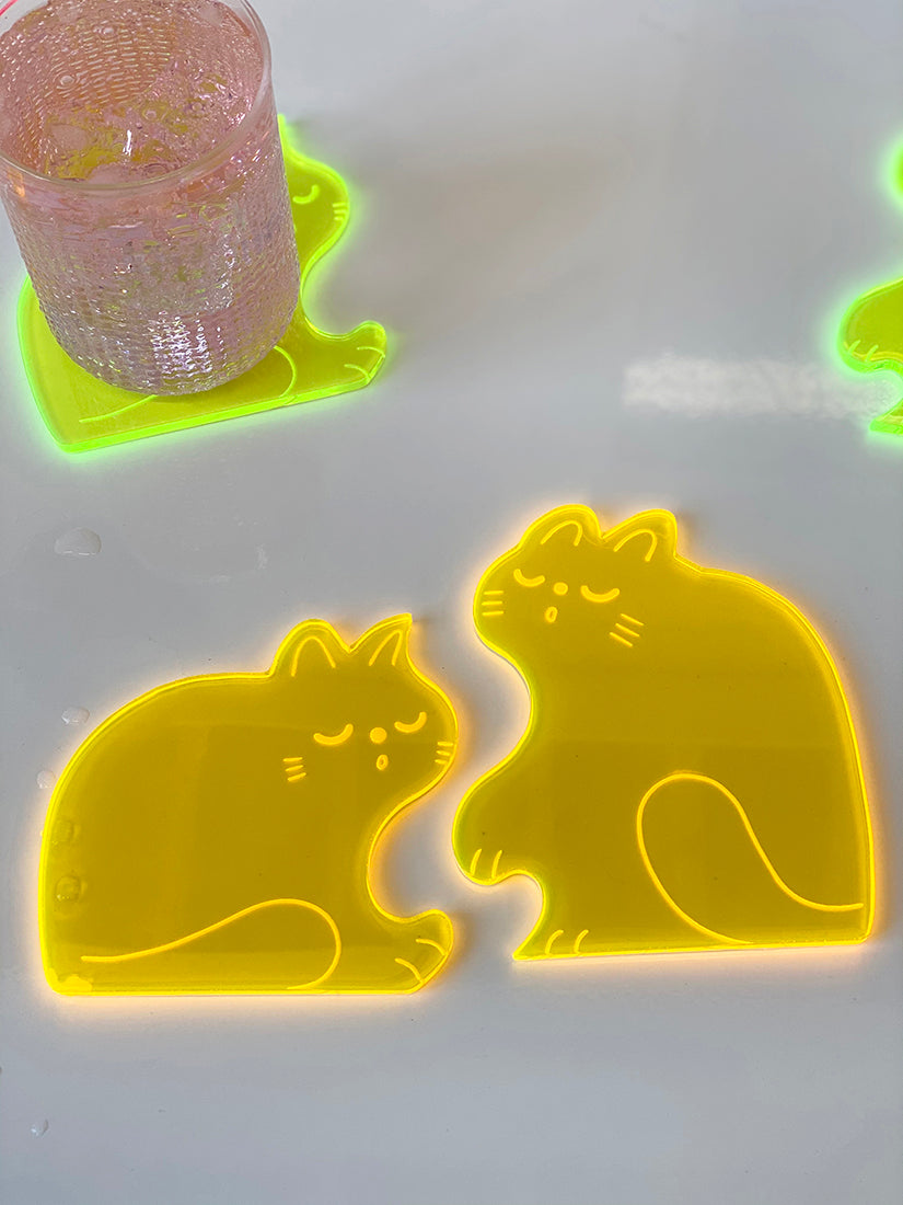 Cat Coasters — pointlineconcept
