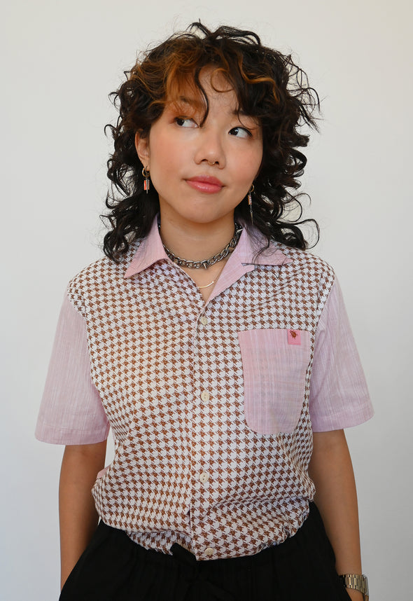 "Beetletooth" Shirt - Dusty Pink Cotton