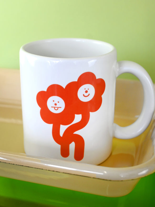 "Flower Friends" Daisy ceramic mug