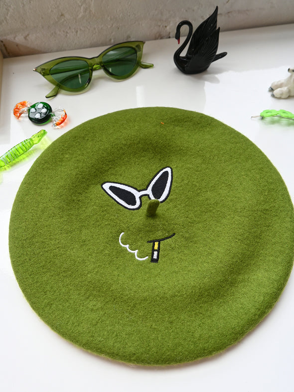 4 Eyes Beret "Smoking is bad"