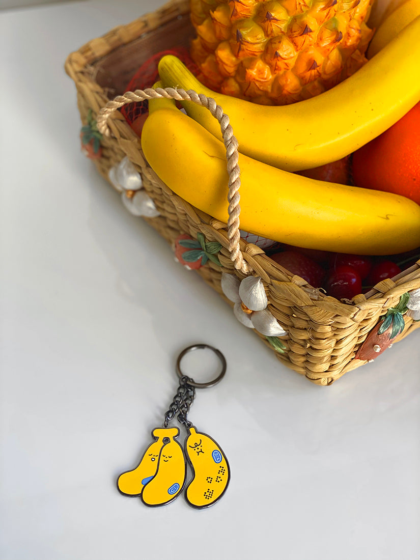 Natali Koromoto design "Bananas" Keychain