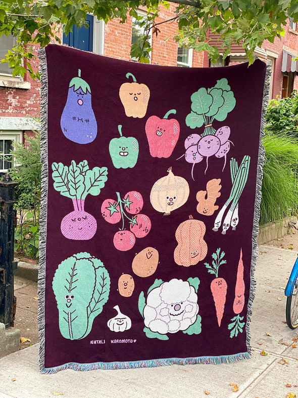 "Garden Party" Throw blanket