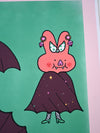 "Brilliantly Batty" Art Print