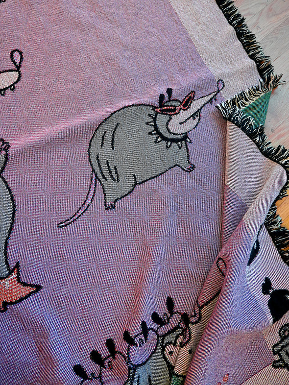 "Marvelously Marsupial" Throw blanket