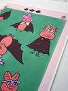 "Brilliantly Batty" Art Print