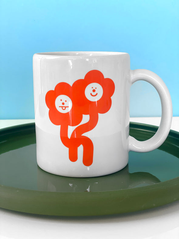"Flower Friends" Daisy ceramic mug