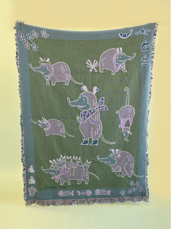 "Marvelously Marsupial" Throw blanket