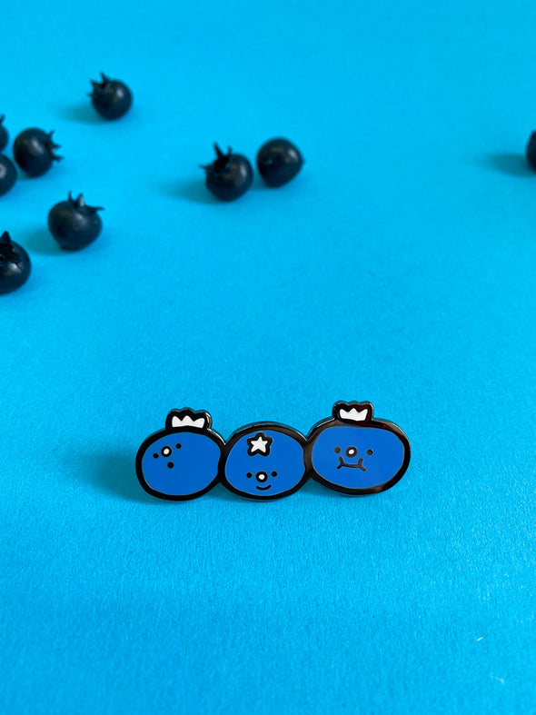 "Blueberries" Enamel Pin