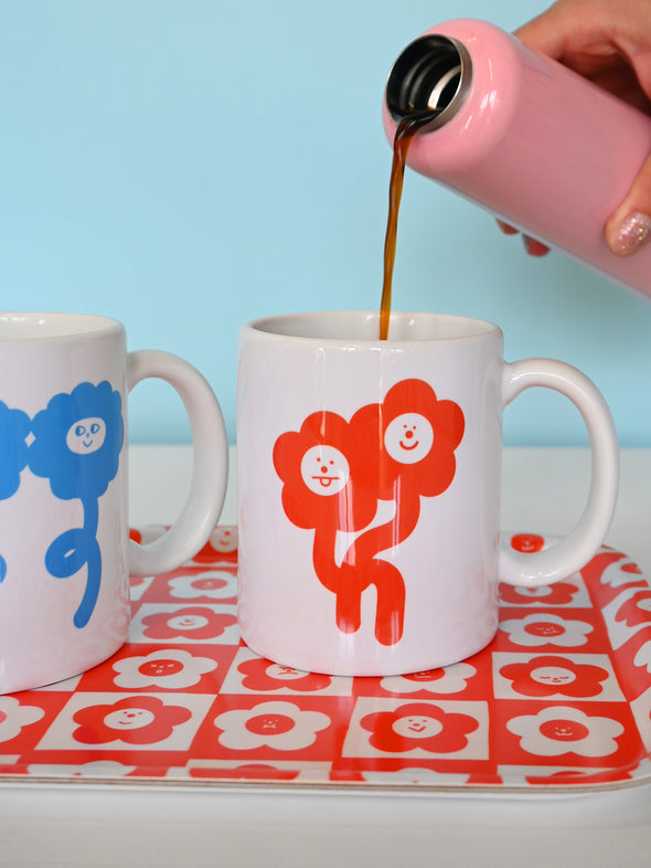 "Flower Friends" Daisy ceramic mug