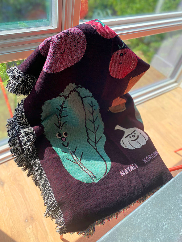 "Garden Party" Throw blanket