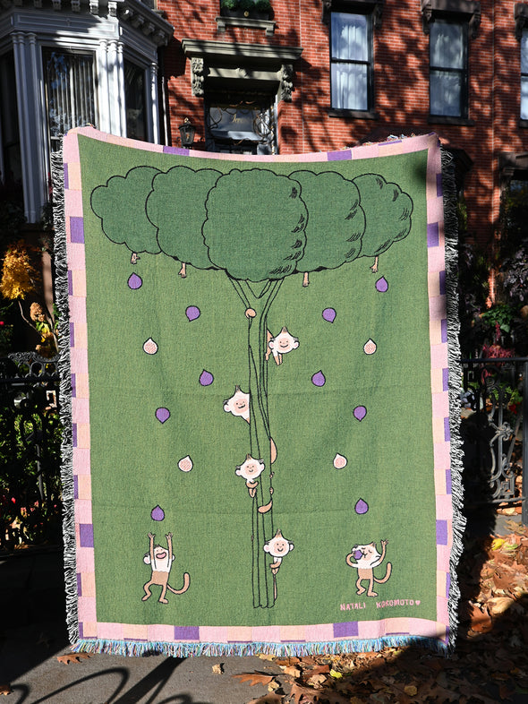 "FIG FEAST" Throw blanket