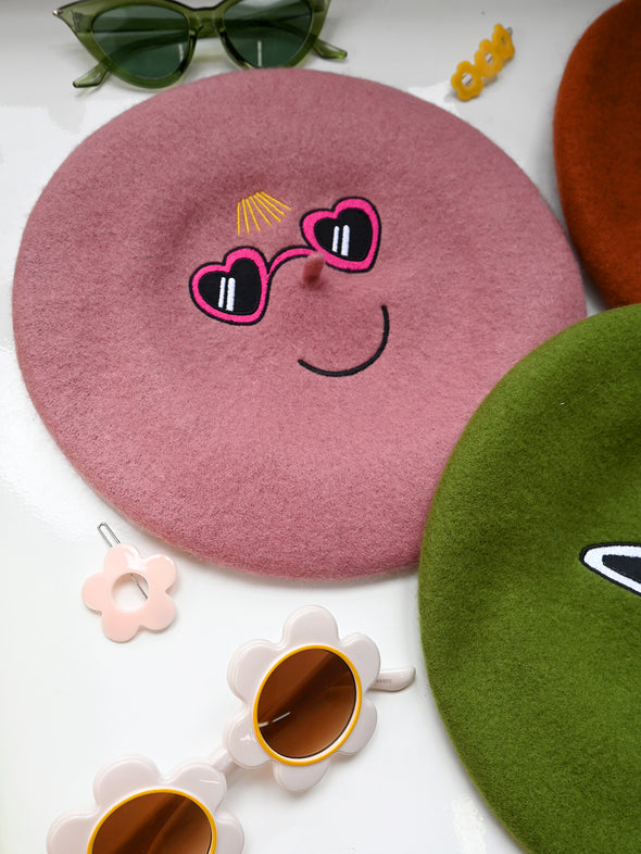4 Eyes Beret "Heart eyes"