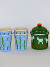 "Sea Creatures" enamel tumbler