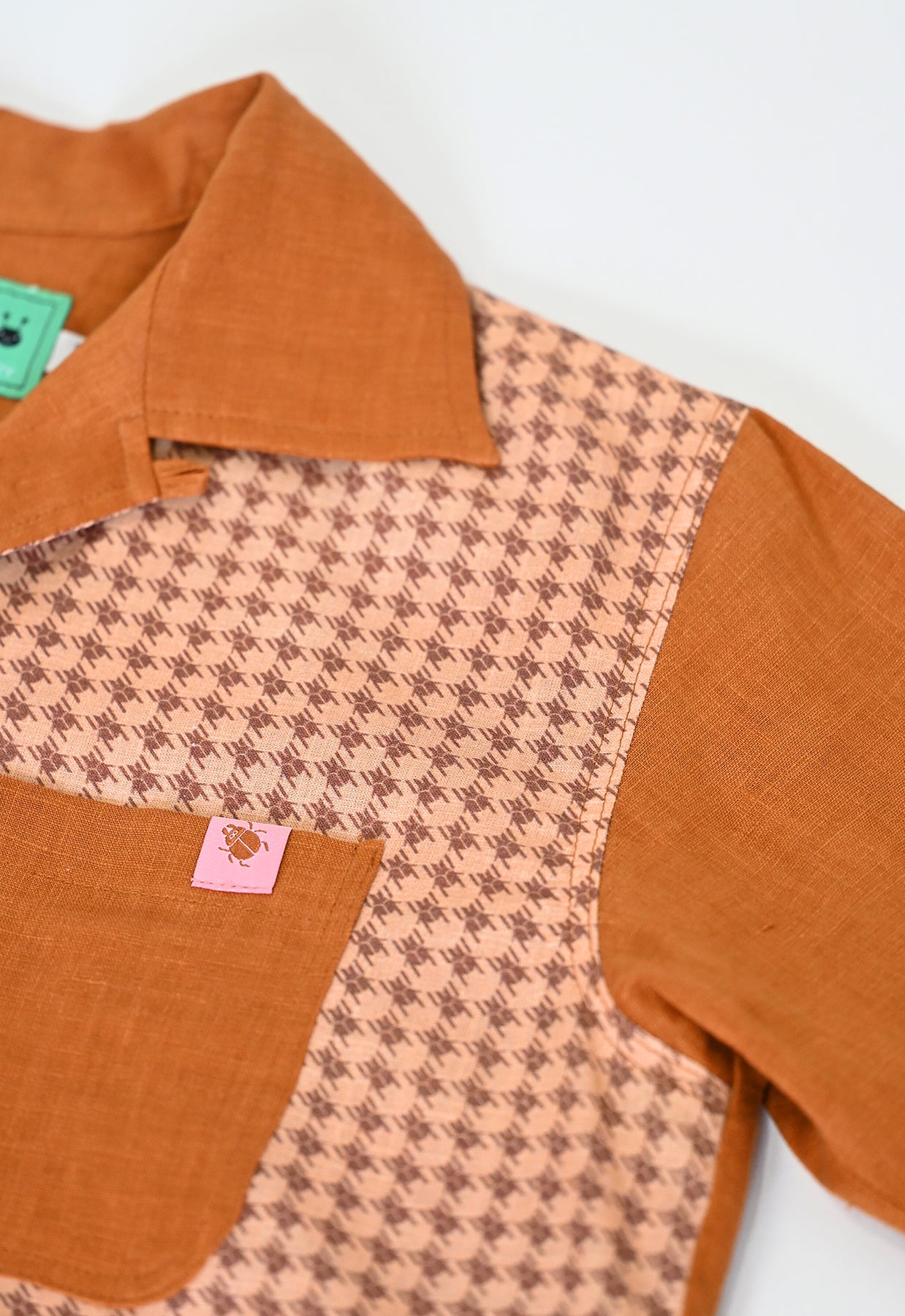 Camisa "Beetletooth" - Rust Linen