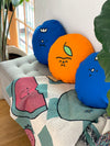 "Fresh Fruit" ORANGE throw pillow