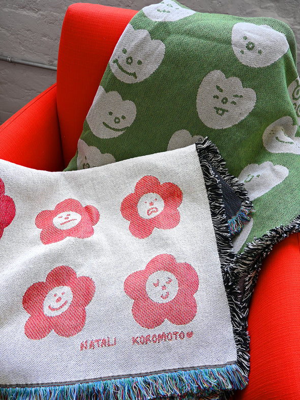 "Flower Friends Daisy" Throw blanket