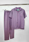"Tutti-Frutti" Linen Shirt - Purple Grape