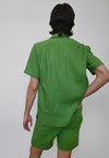 "Tutti-Frutti" Linen Shirt - Plantain Green